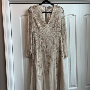 ASOS DESIGN embellished sequin midi dress